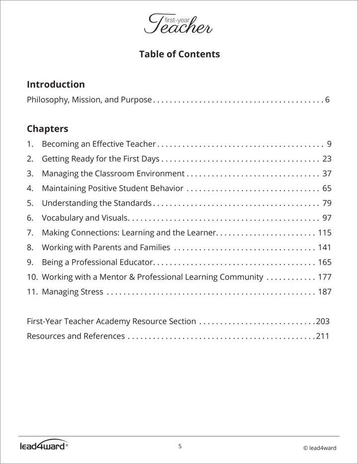FirstYear Teacher Growing Effective Teachers lead4ward