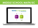 thinkalong toolkits middle school campus bundle (math 6-alg1, sc 8)