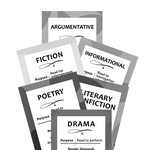 Elem Genre Bookmarks (B/W)