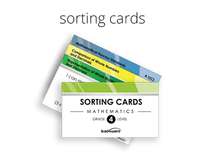 sorting cards - math classroom sets