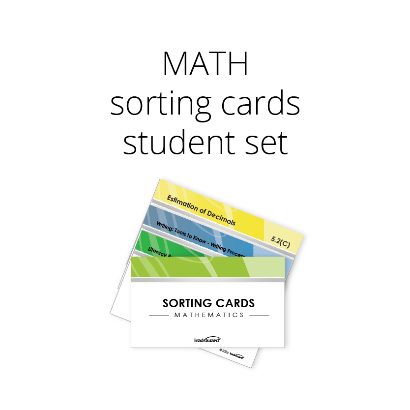 Math Sorting Cards (Student Set)