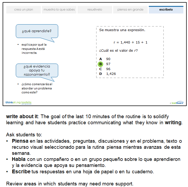 thinkalong toolkits elementary campus bundle: English+Spanish (all content areas)