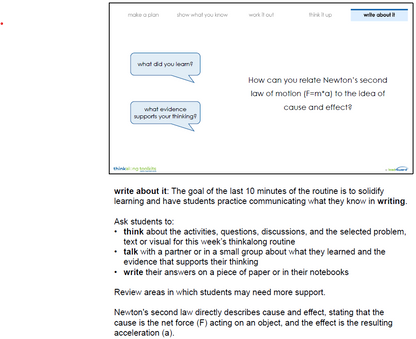 thinkalong toolkits middle school campus bundle (all content areas)