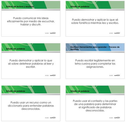 1st Grade - SLAR TEKS Sorting Cards (One Student Set)