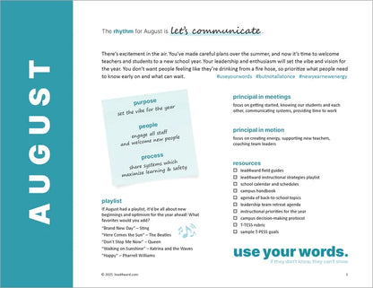 The Principal's Field Guide