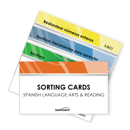 1st Grade - SLAR TEKS Sorting Cards (One Student Set)