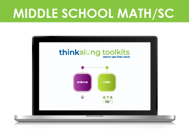 thinkalong toolkits middle school campus bundle (math 6-alg1, sc 8)