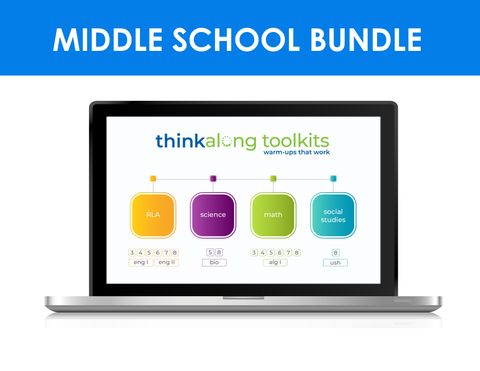 thinkalong toolkits middle school campus bundle (all content areas)