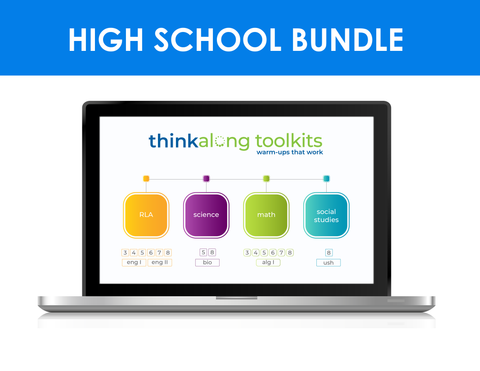thinkalong toolkits high school campus bundle (all content areas)