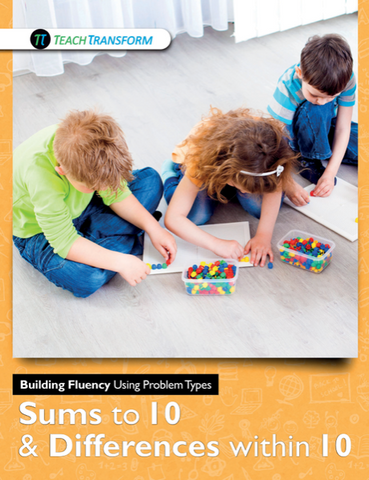Building Fluency Using Problem Types: Sums to 10 & Differences within 10 (Spanish)