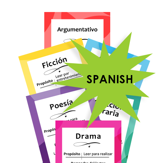 SPANISH K-2 Genre Bookmarks (Color)