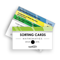 Kindergarten - Math TEKS Sorting Cards (One Student Set)