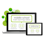Middle School Math Learning Videos for Teachers! (campus license)
