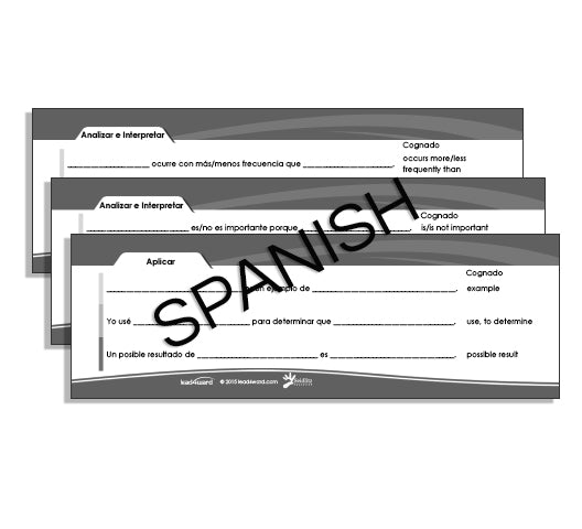 *SPANISH* Thinking Stems (B/W)